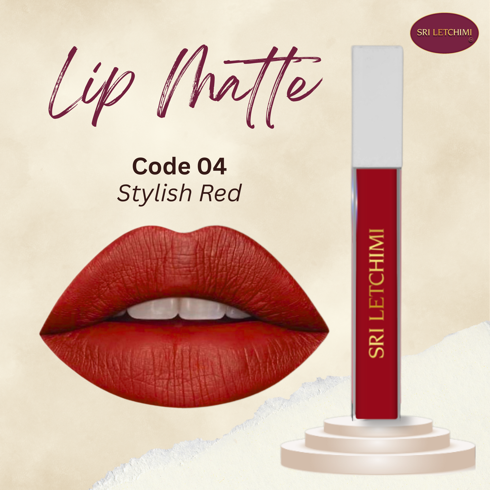Lip Matte Code 04 Stylish Red