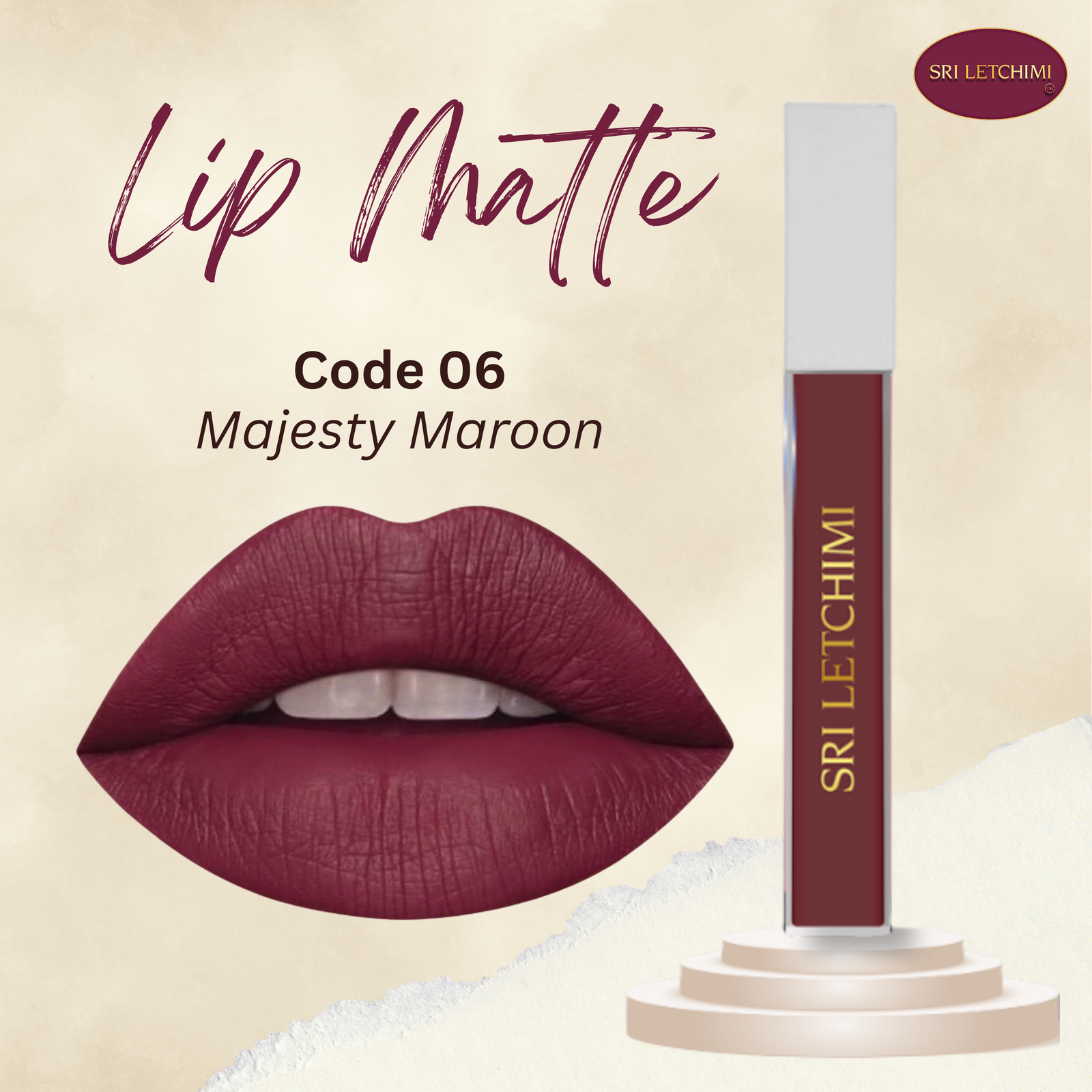 Lip Matte Code 06 Majesty Maroon