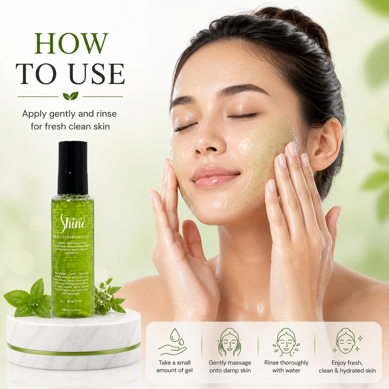 Basil Cleanser | Golden Shine HQ - Image 5