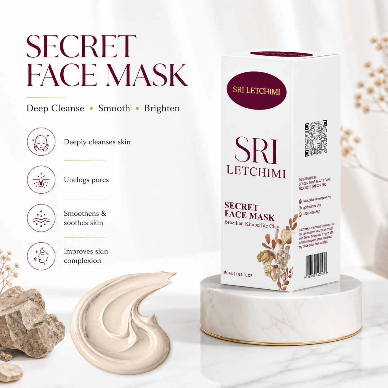 Secret Face Mask | Golden Shine HQ - Image 3